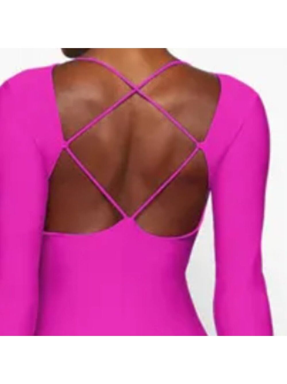 1318. NWT SKIMS Lace Up Catsuit - Picture 3 of 10